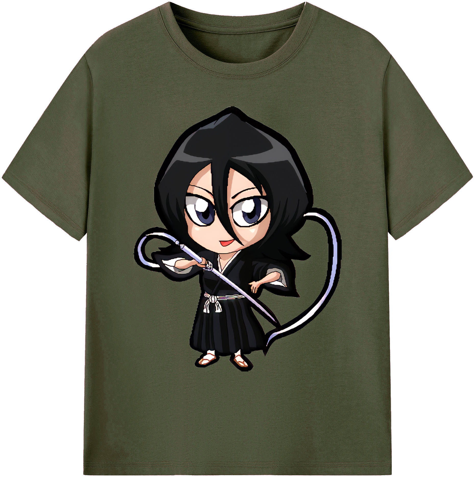 （画像用） ブリーチ 朽木ルキア BLEACH Kuchiki Rukia 綿100％ メンズ半袖Tシャツ｜肌触りやわらか＆通気性